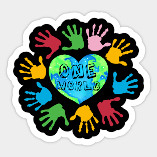 One world Sticker